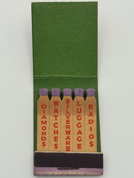 "Peacock’s Credit Jewelers" Tulsa, OK Vintage Feature Matchbook