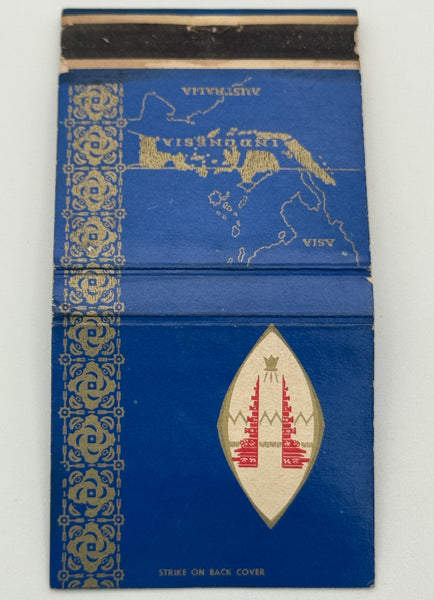 "Indonesia Restaurant" 1965 NY World's Fair Vintage Feature Matchbook