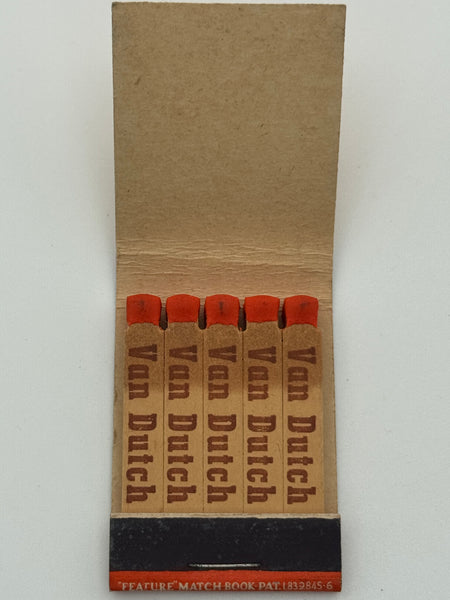 "Van Dutch Products" Vintage Feature Matchbook