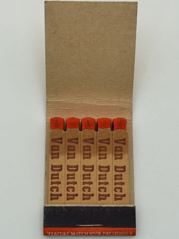"Van Dutch Products" Vintage Feature Matchbook