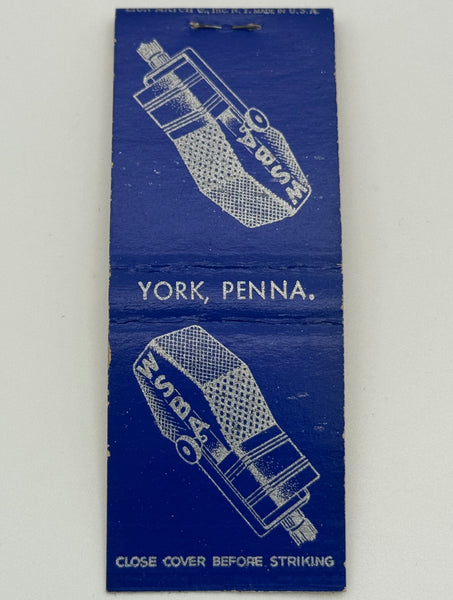 "WSBA" Vintage Feature Matchbook