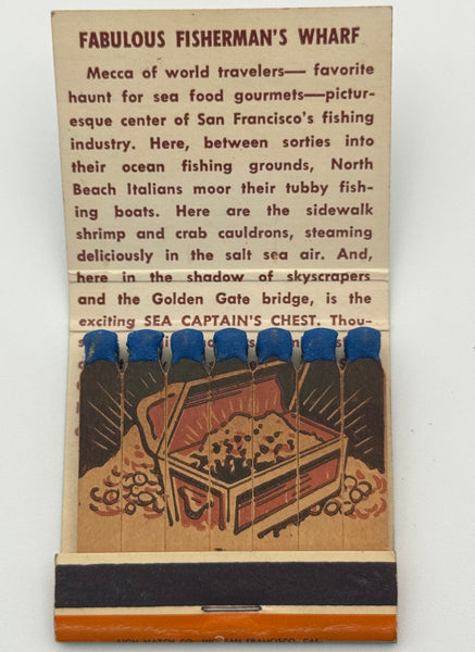 "Sea Captain’s Chest" Vintage Feature Matchbook