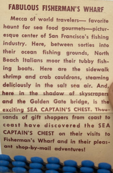 "Sea Captain’s Chest" Vintage Feature Matchbook