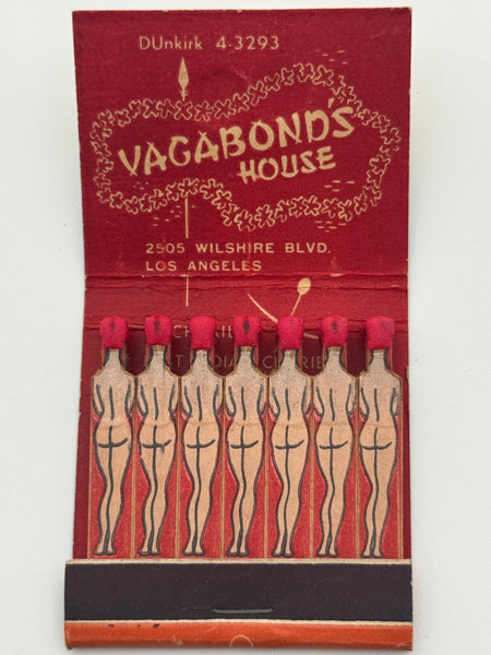 "Vagabond’s House" Vintage Feature Matchbook