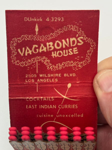 "Vagabond’s House" Vintage Feature Matchbook