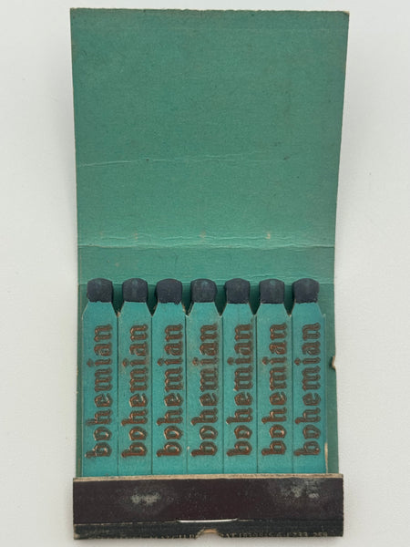 "Bohemian Restaurant" Portland, OR Vintage Feature Matchbook