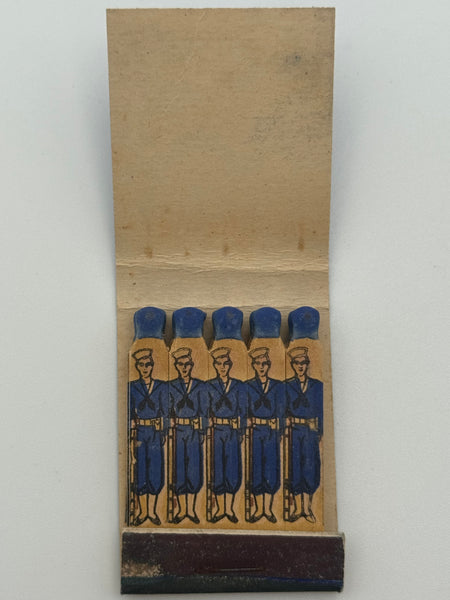 "U.S. Naval Training Station" Norfolk, VA Vintage Feature Matchbook