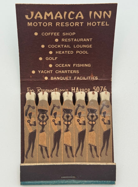 "Jamaica Inn" Corona Del Mar, CA Vintage Feature Matchbook
