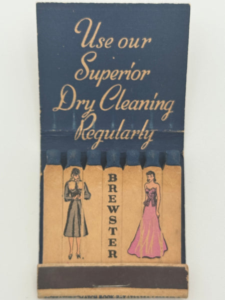 "Brewster Laundry" Normal, IL Vintage Feature Matchbook