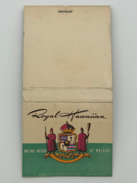 "Royal Hawaiian" Waikiki, HI Vintage Feature Matchbook
