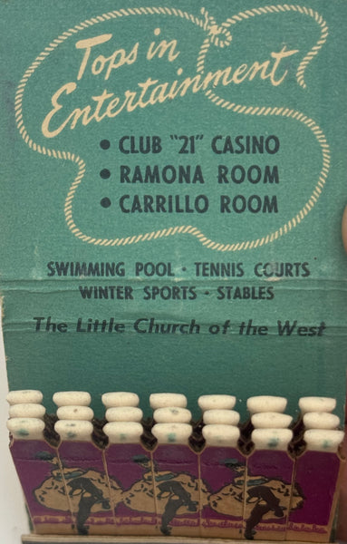 "Hotel Last Frontier" Las Vegas, NV Vintage Feature Matchbook -3