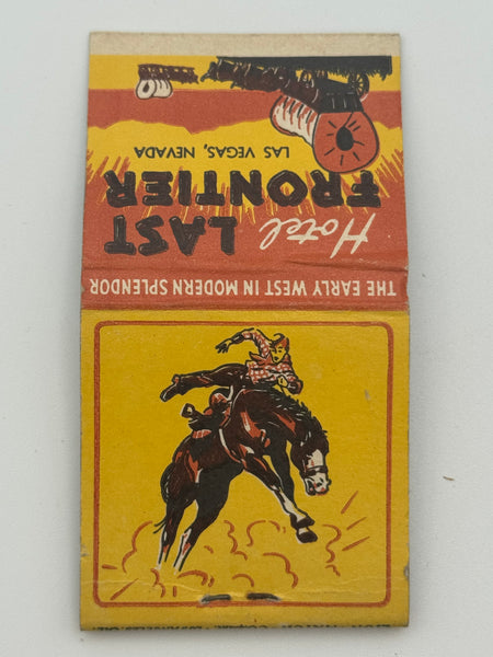 "Hotel Last Frontier" Las Vegas, NV Vintage Feature Matchbook -3