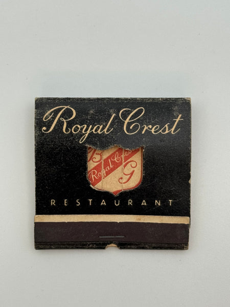"Royal Crest" Los Angeles, CA Vintage Feature Matchbook with a Knot Hole and Easel Back!