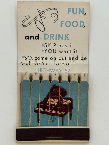 "Skip Berg" Thiensville, WI Vintage Feature Matchbook