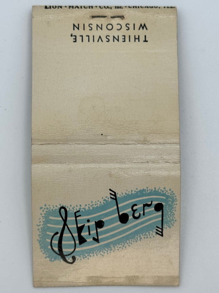 "Skip Berg" Thiensville, WI Vintage Feature Matchbook