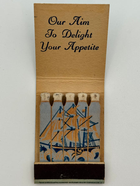 "Plymouth Restaurant"  Mountain Lakes, NJ Vintage Feature Matchbook