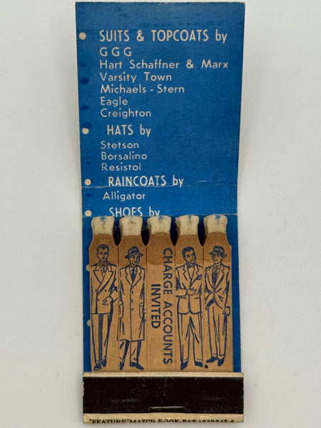 "Henry B Klein" McKeesport, PA Vintage Feature Matchbook