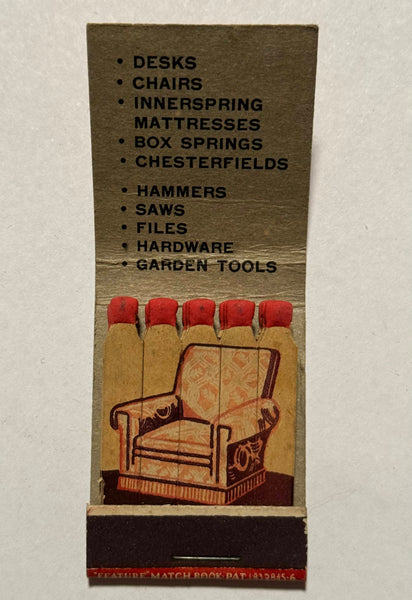 "Jack's Furniture" Palo Alto, CA Vintage Feature Matchbook