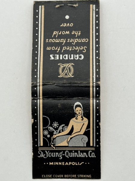 "The Young-Quinlan Co." Minneapolis, MN Vintage Feature Matchbook