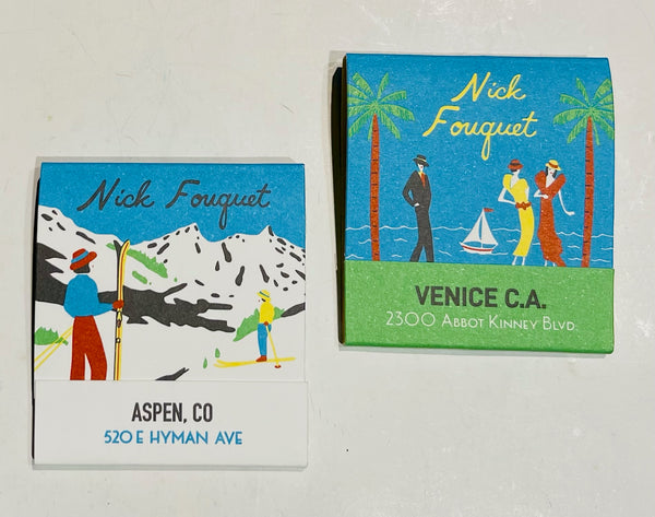 "Nick Fouquet" Hat Maker Retro Feature Matchbooks (TWO-Piece Lot)