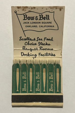 "Bow & Bell" Oakland, CA Vintage Feature Matchbook