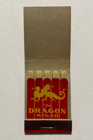 "The Dragon Manufacturing Company" Vintage Feature Matchbook