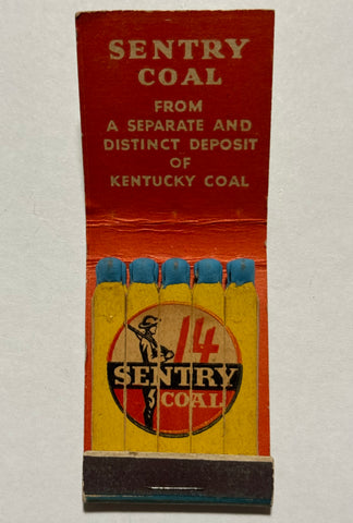 "Sentry Coal" Chicago, IL Vintage Feature Matchbook