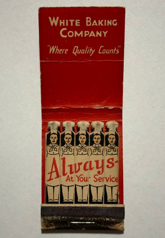 "White Baking Company" Vintage Feature Matchbook