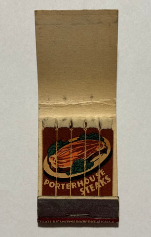 "Walters Restaurant and Cocktail Bar" Brookline, MA Vintage Feature Matchbook