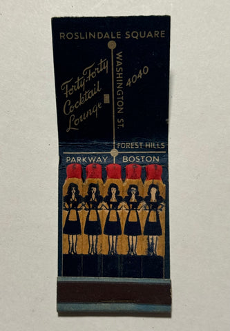 "Forty-Forty Cocktail Lounge" Vintage Feature Matchbook