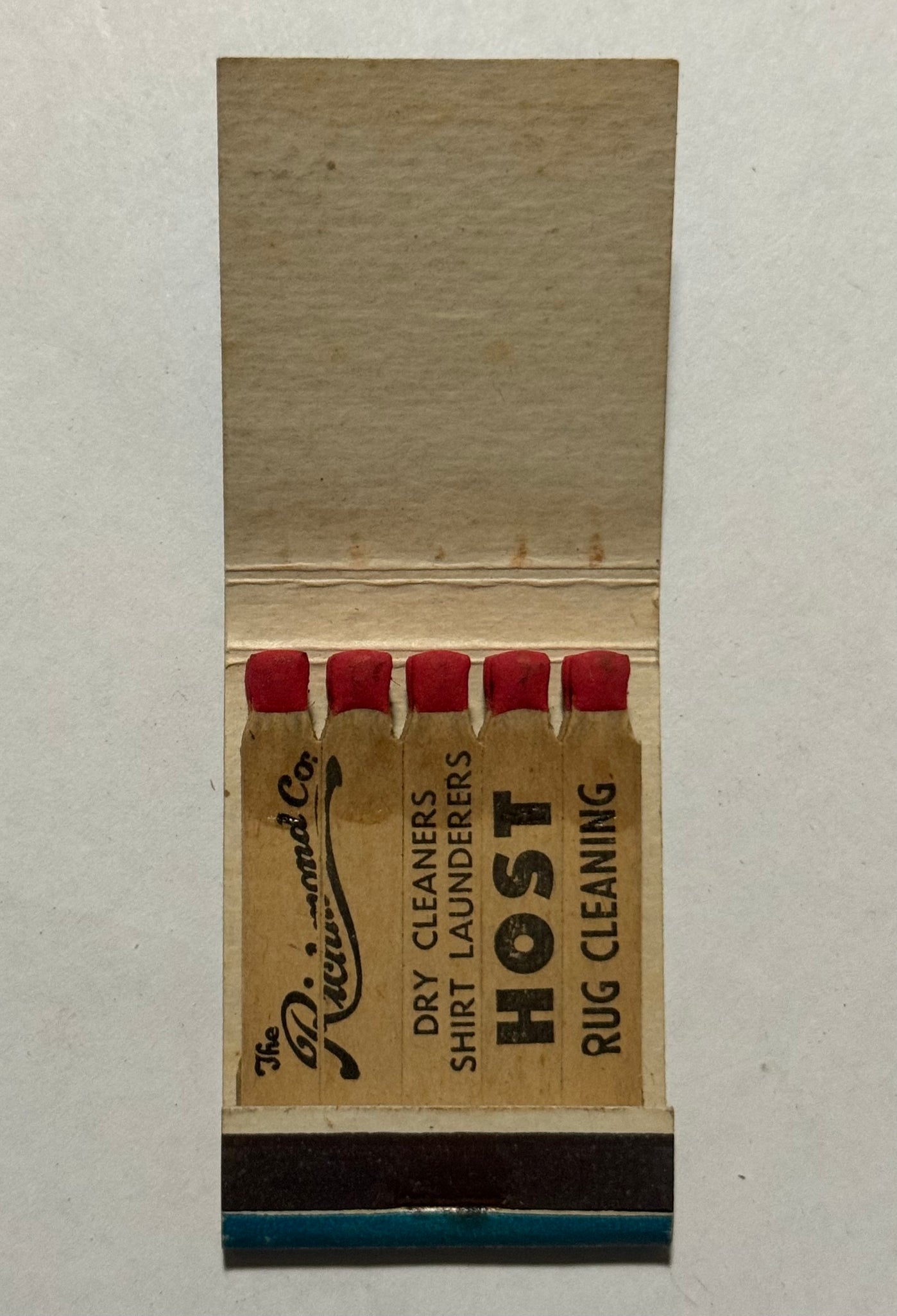 "The Richmond Company" Oshkosh, WI Vintage Feature Matchbook