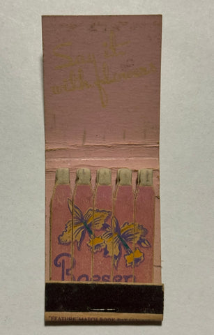 "Boesen The Florist" Des Moines, IA  Vintage Feature Matchbook