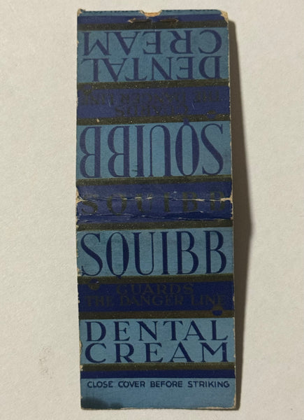 "Squibb Dental Cream" Vintage Feature Matchbook