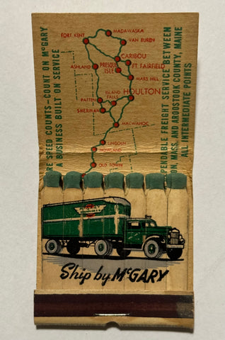 "McGary Transportation Co. Inc." Vintage Feature Matchbook