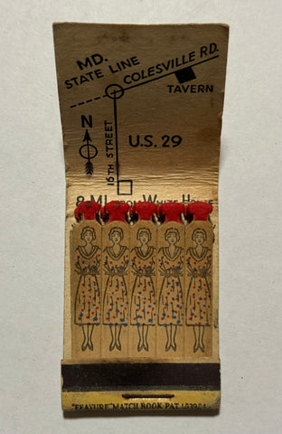 "Mrs. K’s Toll House Tavern" Vintage Feature Matchbook