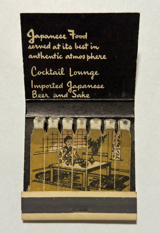 "Yamato Sukiyaki Restaurant" Vintage Feature Matchbook