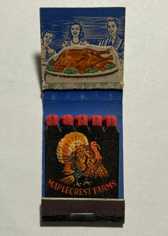 "Maplecrest Farms" Vintage Feature Matchbook with a Pop-Up Display