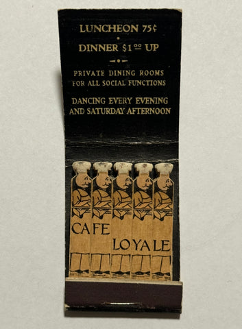 "Cafe Loyale" Vintage Feature Matchbook