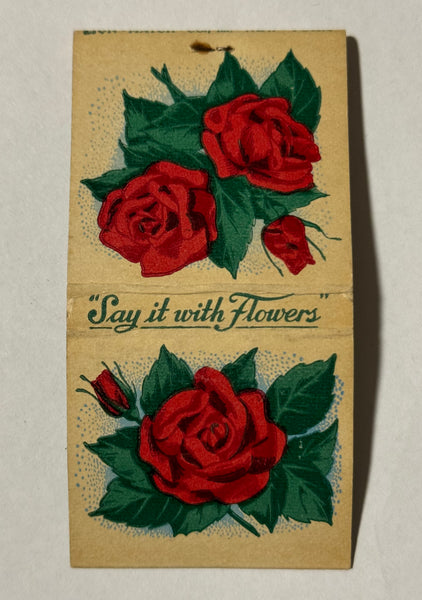 "Schumacher’s Flowers" White Bear Lake, MN Vintage Feature Matchbook