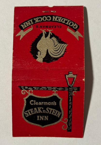 "Clearman’s Steak’n Stein Inn" Pico Rivera, CA Vintage Feature Matchbook