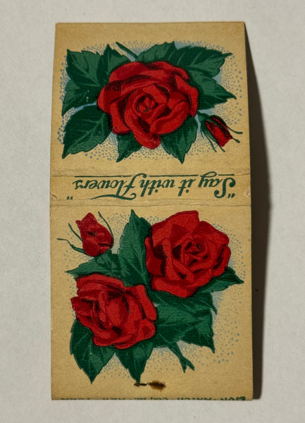 "Schumacher’s Flowers" White Bear Lake, MN Vintage Feature Matchbook