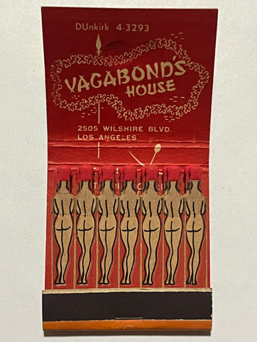 "Vagabond's House" Vintage Girlie Feature Matchbook