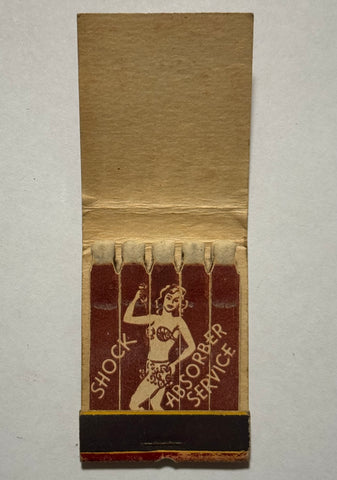 "Shock Absorber Service Co." Des Moines, IA Vintage Feature Matchbook