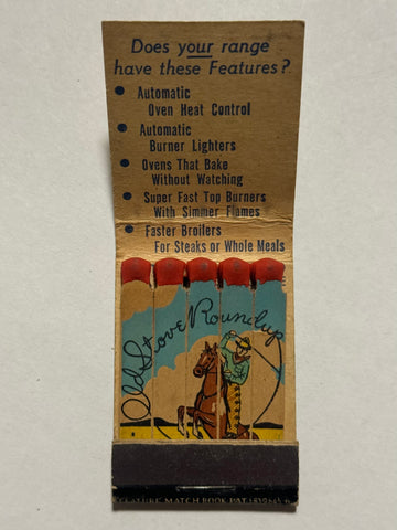 "Oklahoma Natural Gas Company" Vintage Feature Matchbook