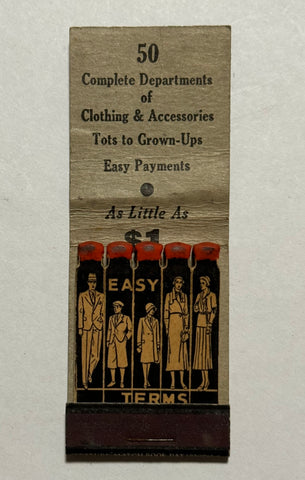 "Franklin’s Clothes Shop" Vintage Feature Matchbook