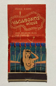 "Vagabond’s House" Vintage Feature Matchbook