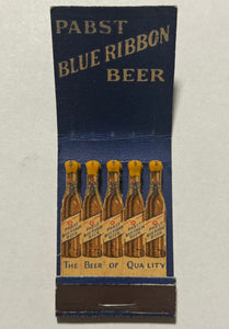 "Pabst Blue Ribbon Beer" Vintage Feature Matchbook