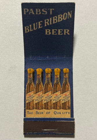 "Pabst Blue Ribbon Beer" Vintage Feature Matchbook