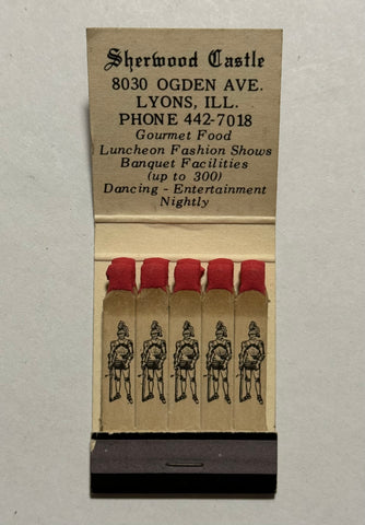 "Sherwood Castle" Vintage Feature Matchbook