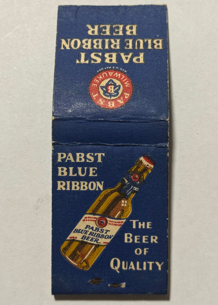 "Pabst Blue Ribbon Beer" Vintage Feature Matchbook